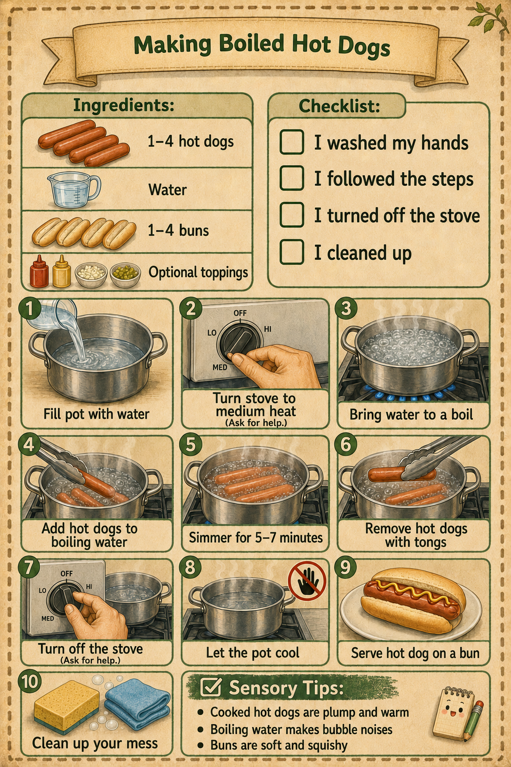 Preview of Making Hotdogs